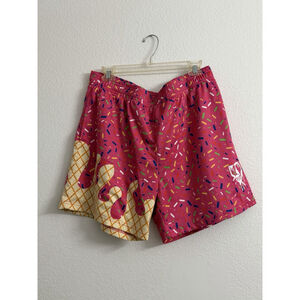 Baseball Lifestyle 101 XL Pink Ice Cream Pocket Shorts Adj Inner Drawstring